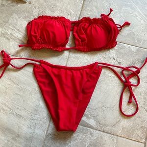 Red Zaful Bikini